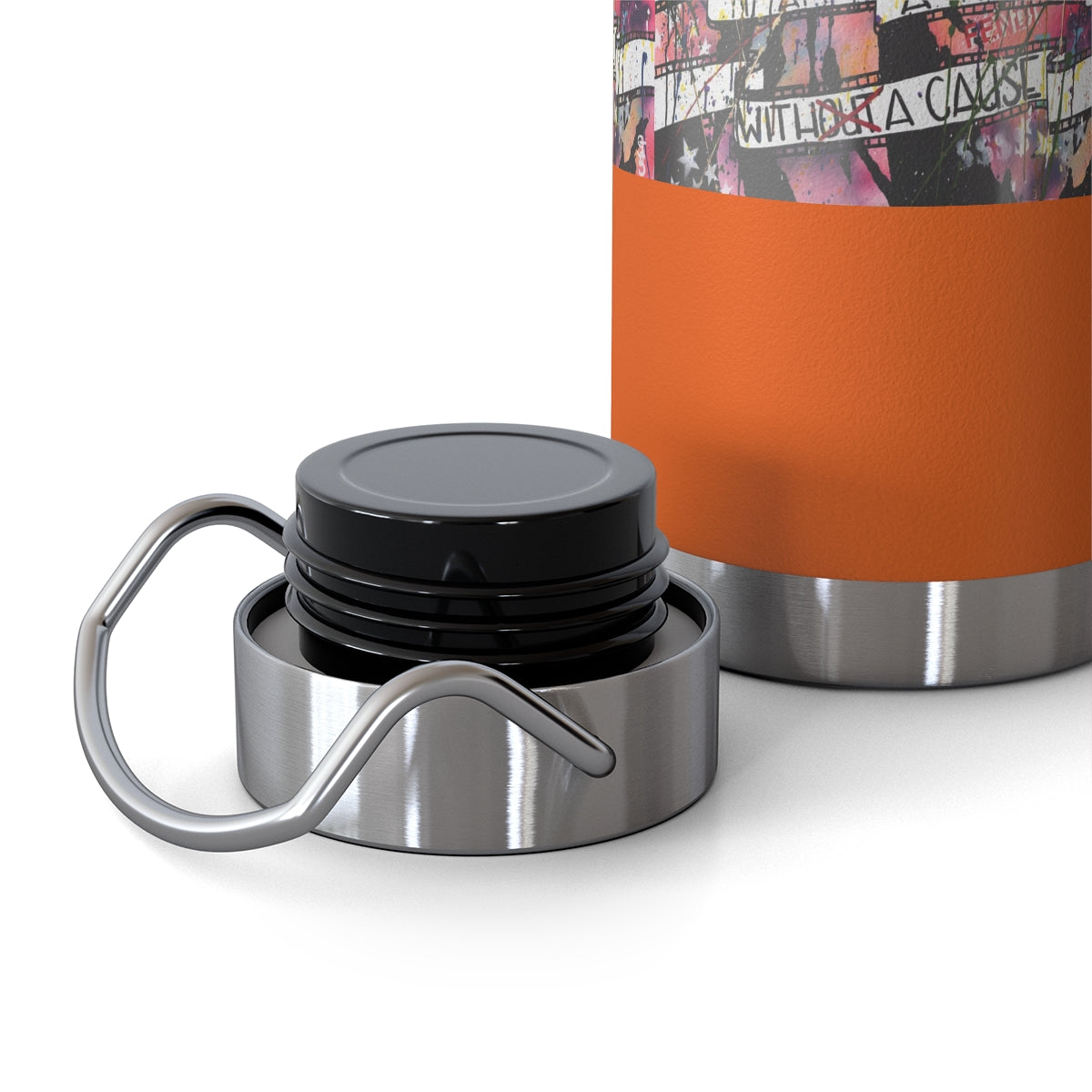 "Rebel With A Cause- Inspired By James Dean" Copper Vacuum Insulated Bottle, 22oz