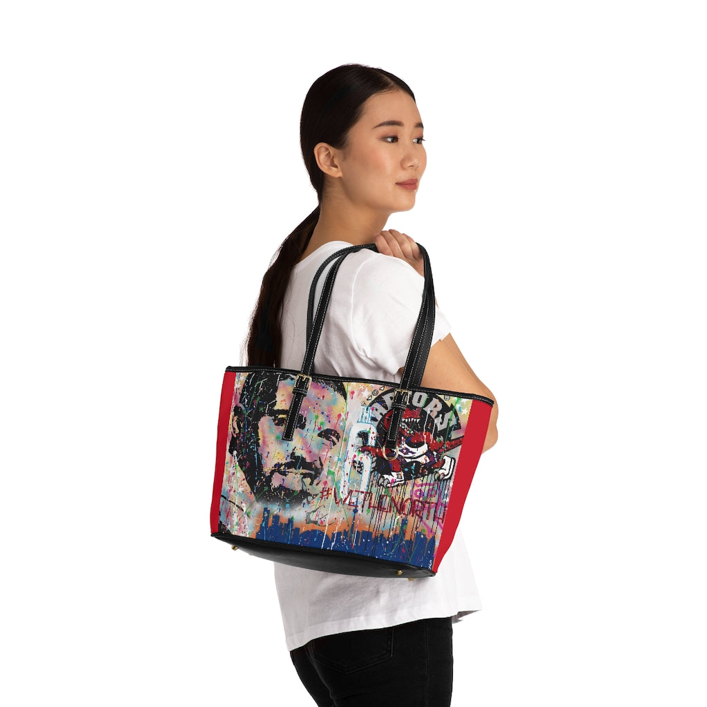 "Remember The North" PU Leather Shoulder Bag