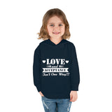 "Love And Acceptance Isn't One Way" Toddler Pullover Fleece Hoodie
