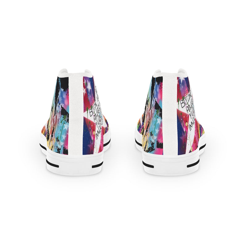 "Find Your Inner Queen" Men's High Top Sneakers
