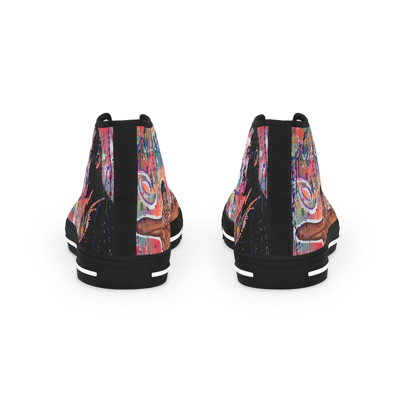 "No Hate Just Love" Men's High Top Sneakers