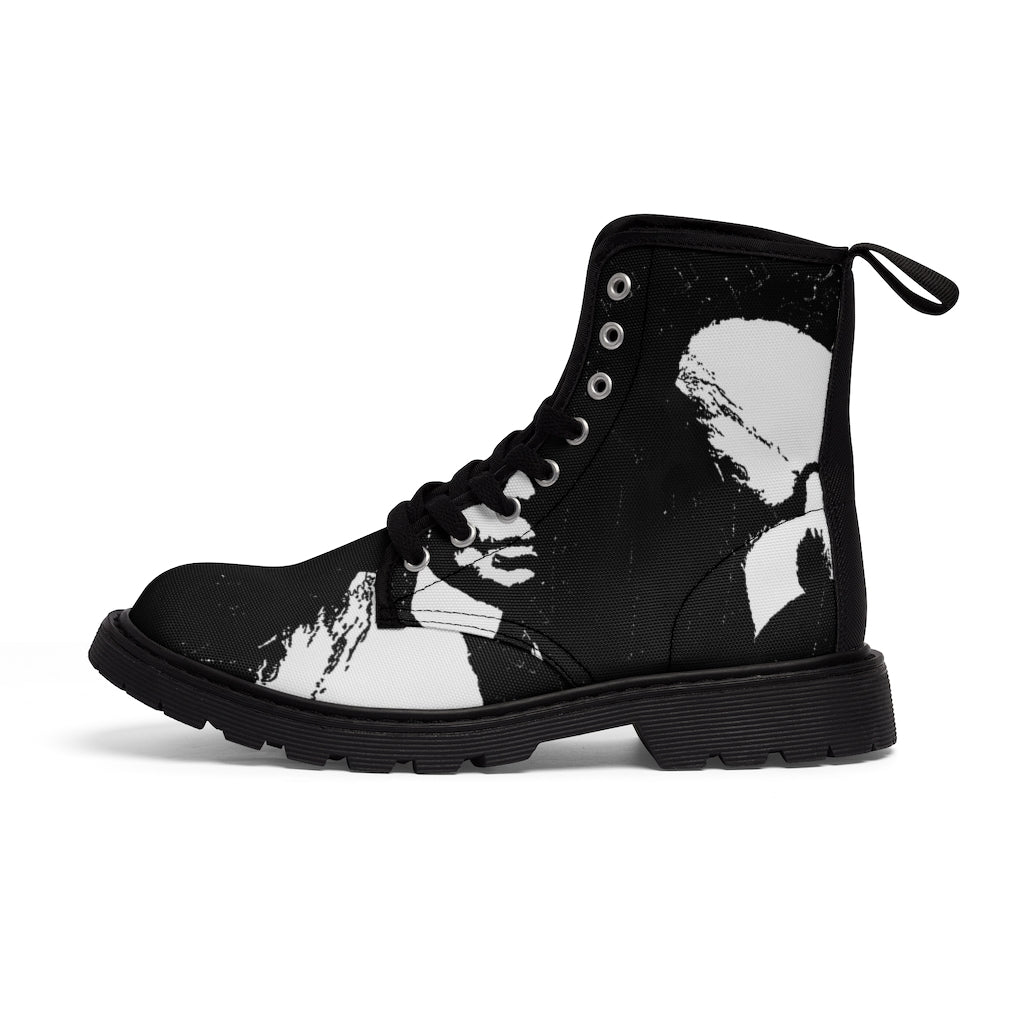 "Label Whore 2" Men's Canvas Boots