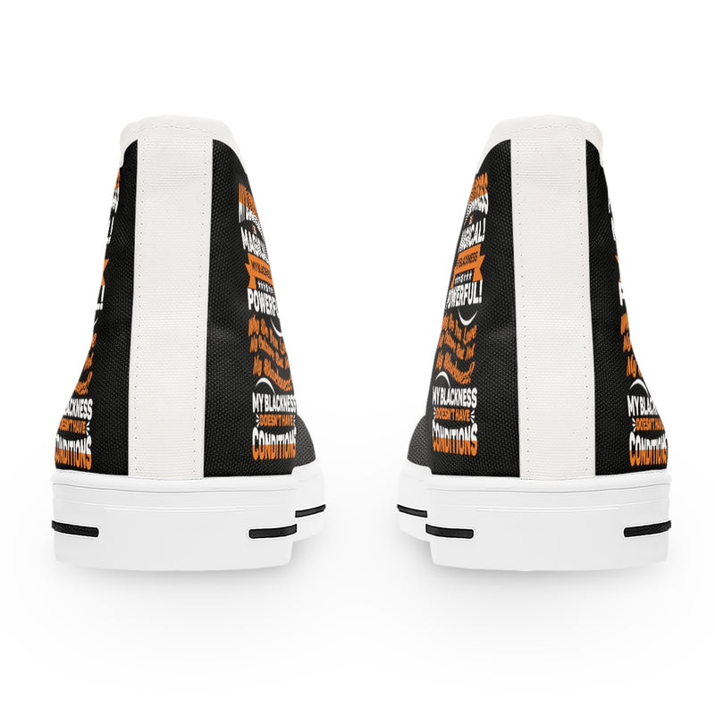 "My Blackness Is Magical...." Women's High Top Sneakers