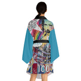 "Find Your Inner Queen" Long Sleeve Kimono Robe