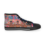 "No Hate Just Love" Men's High Top Sneakers