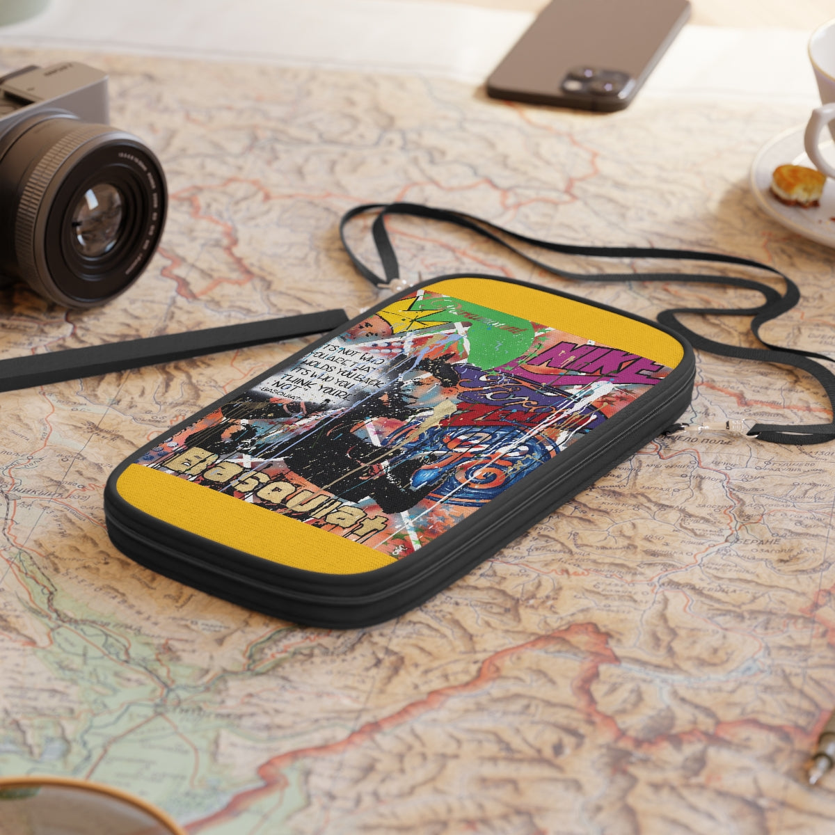 "Basquiat/Warhol Tribute" Passport Wallet