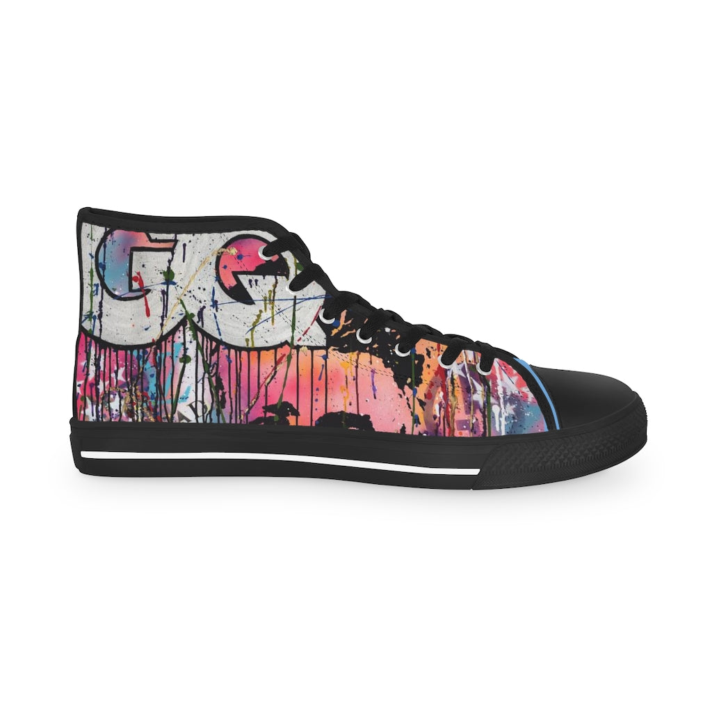 "Rebel With A Cause" Men's High Top Sneakers