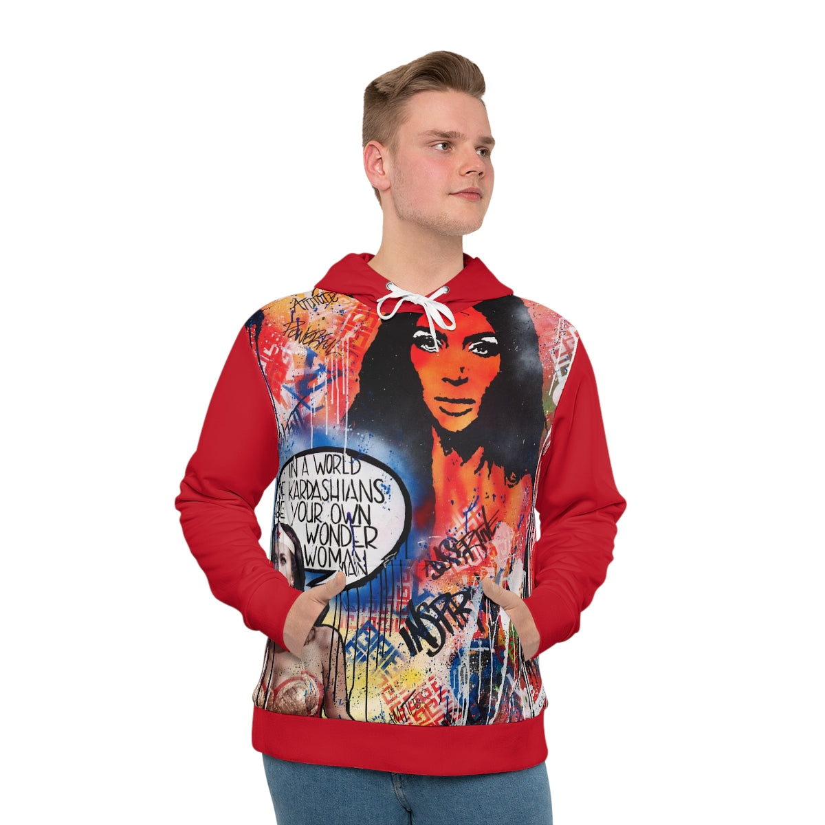 "Dare To Be Different" Men's All-Over-Print Hoodie