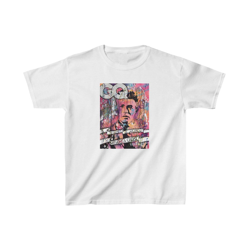 "Rebel With A Cause" Kids Heavy Cotton™ Tee