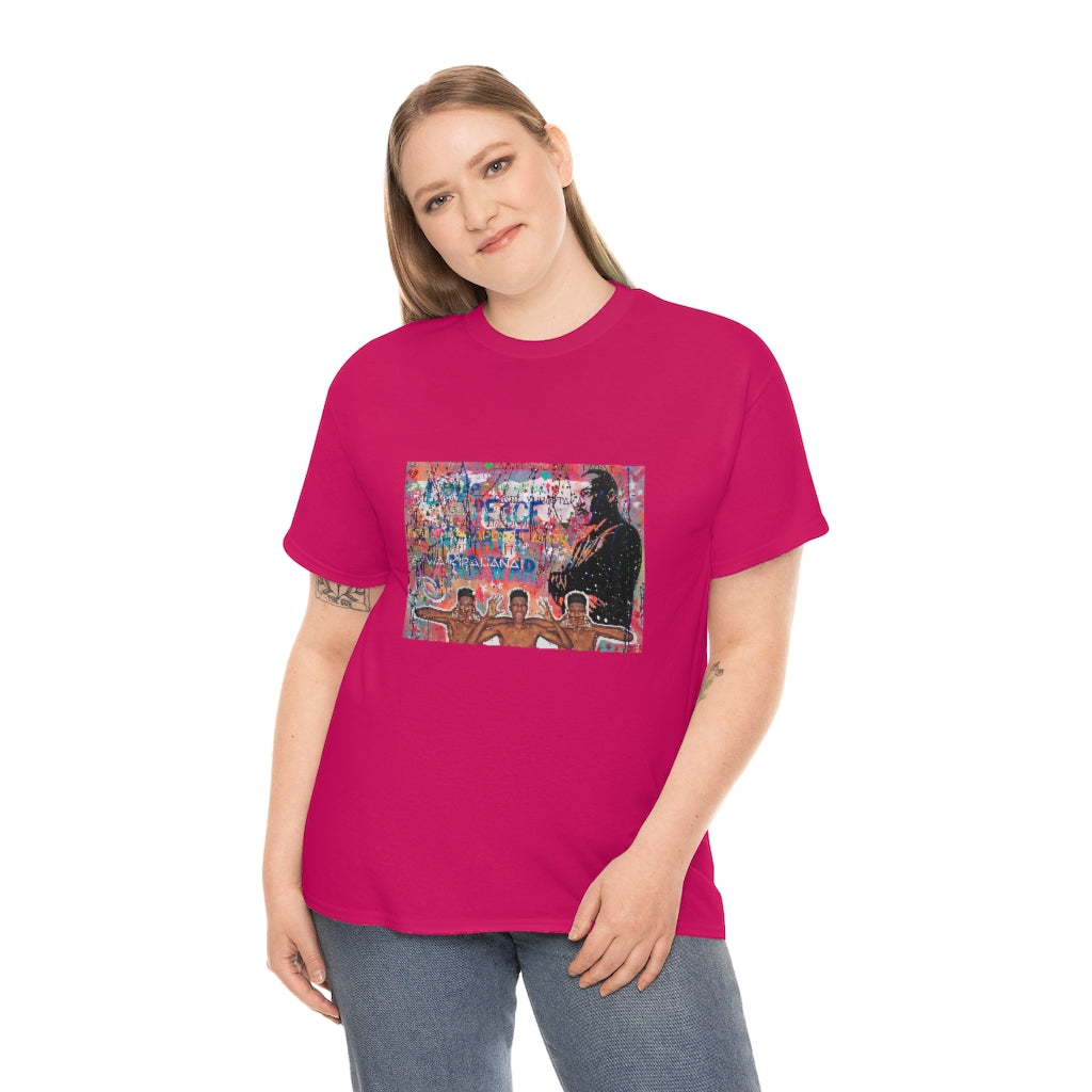 "No Hate Just Love" Unisex Heavy Cotton Tee