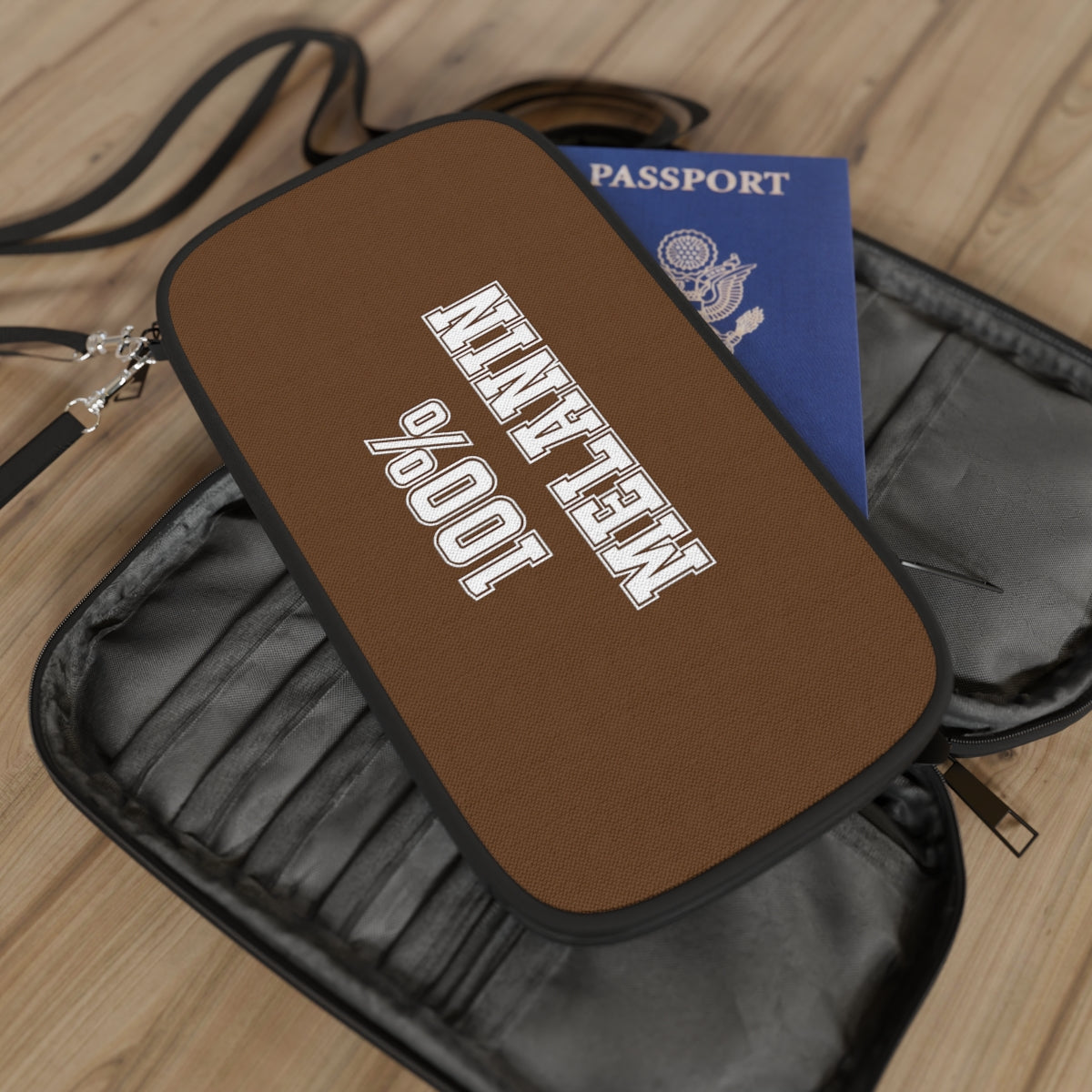 "100% Melanin" Passport Wallet