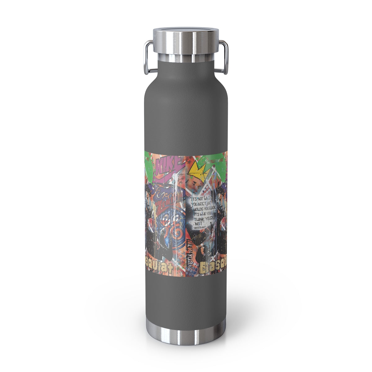 "Basquiat/Warhol Tribute" Copper Vacuum Insulated Bottle, 22oz