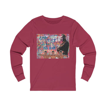 "No Hate Just Love" Unisex Jersey Long Sleeve Tee