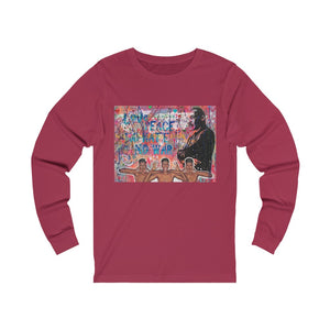 "No Hate Just Love" Unisex Jersey Long Sleeve Tee