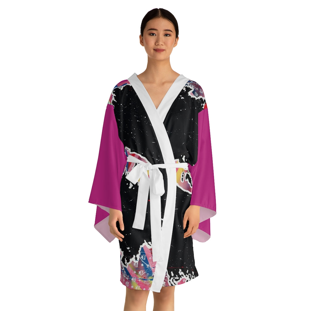 "Embodied" Long Sleeve Kimono Robe
