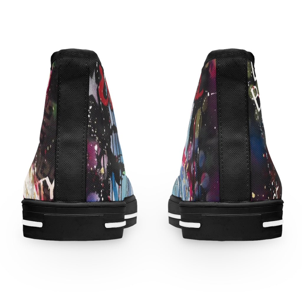 "Be The Boss" Women's High Top Sneakers