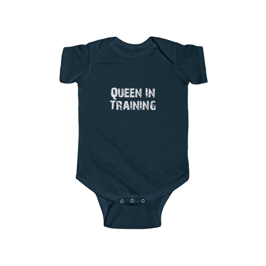 "Queen In Training" Infant Fine Jersey Bodysuit