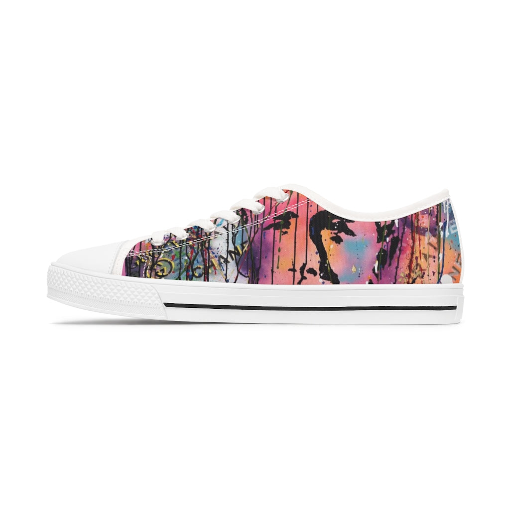 "Rebel With A Cause" Women's Low Top Sneakers