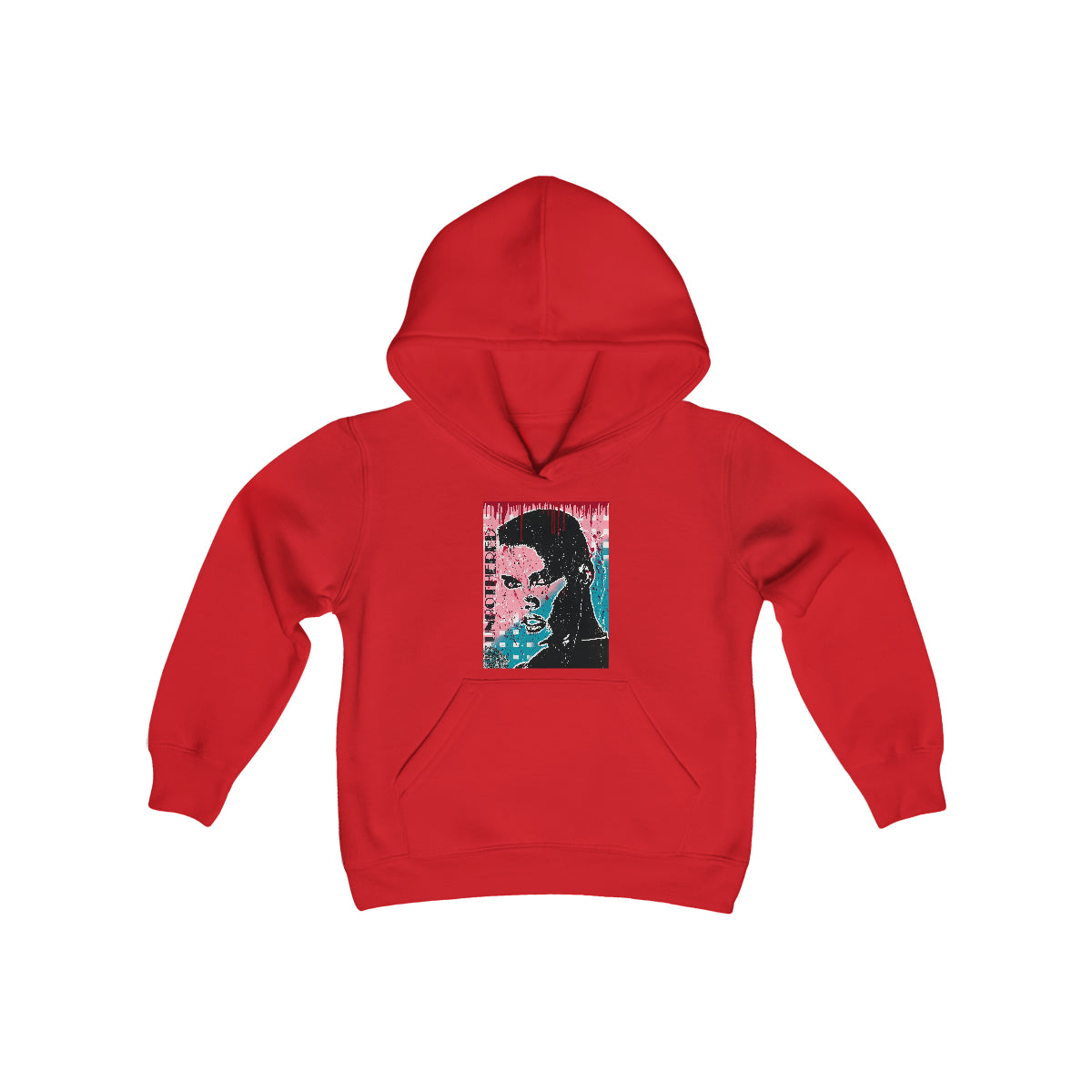 "Unbothered-Inspired By Grace Jones" Youth Heavy Blend Hooded Sweatshirt
