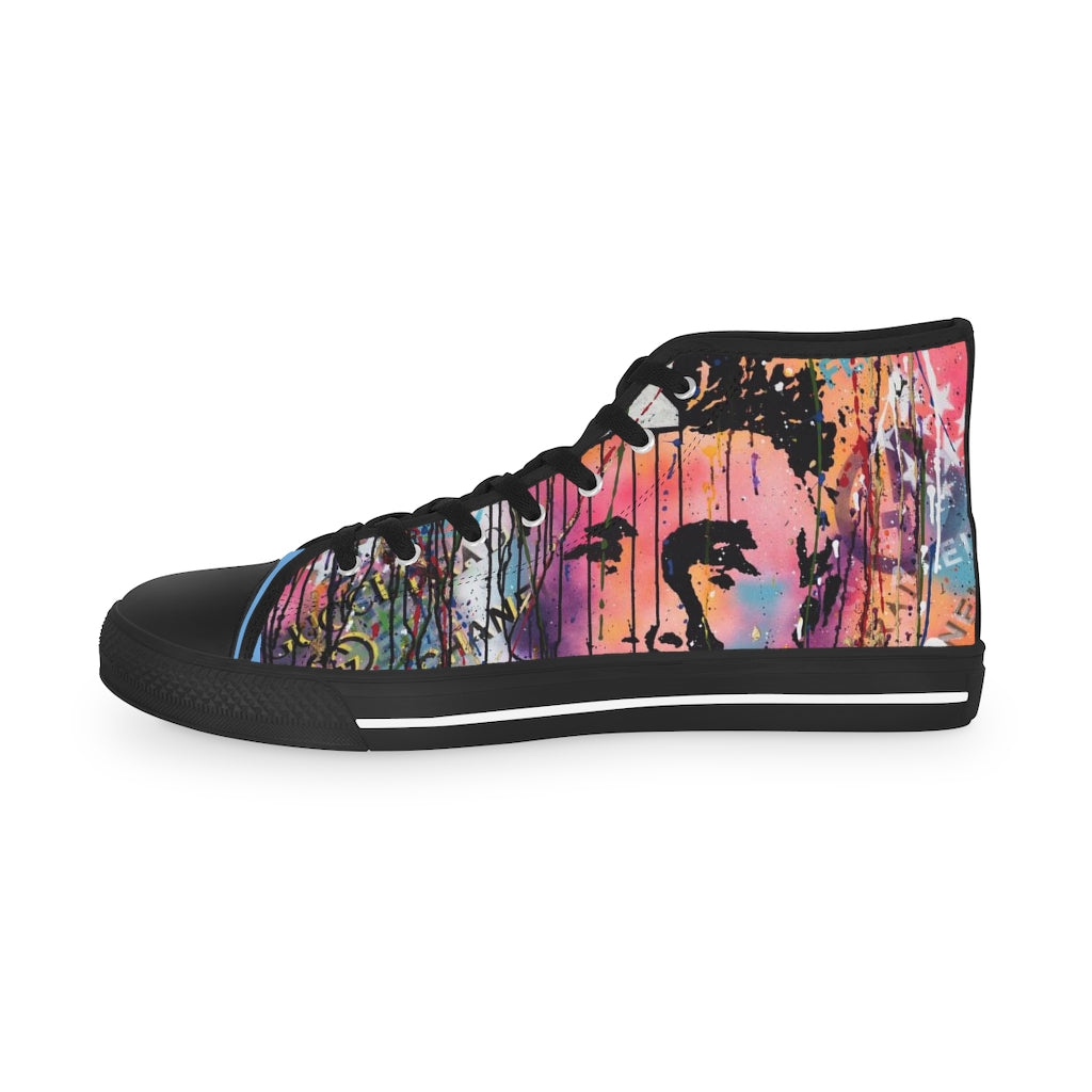 "Rebel With A Cause" Men's High Top Sneakers