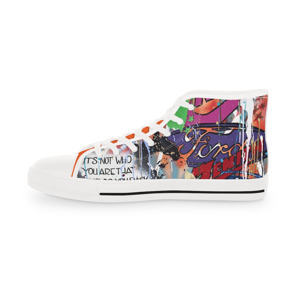 "Basquiat/Warhol Tribute" Men's High Top Sneakers