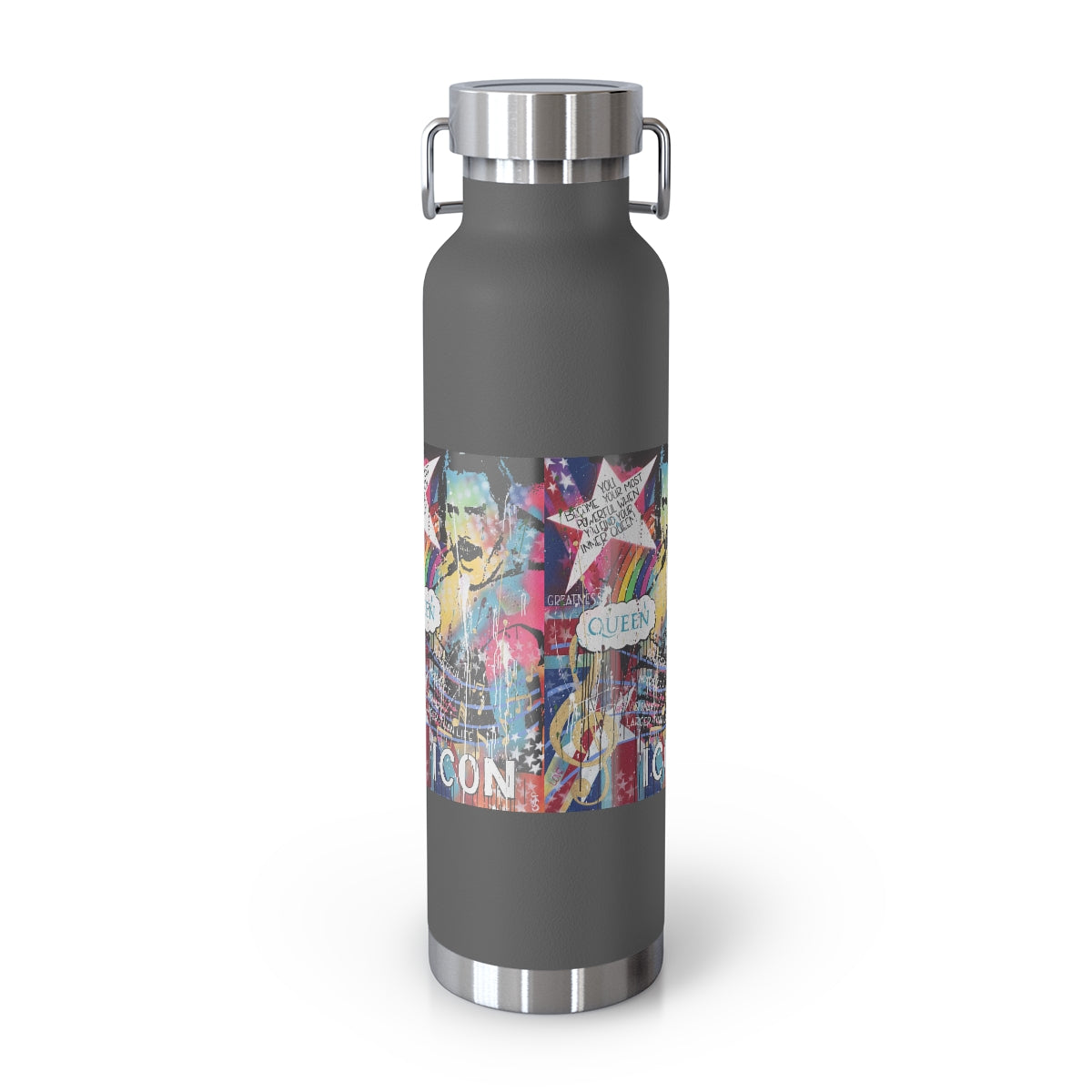 "Find Your Inner Queen- Inspired By Freddie Mercury" Copper Vacuum Insulated Bottle, 22oz