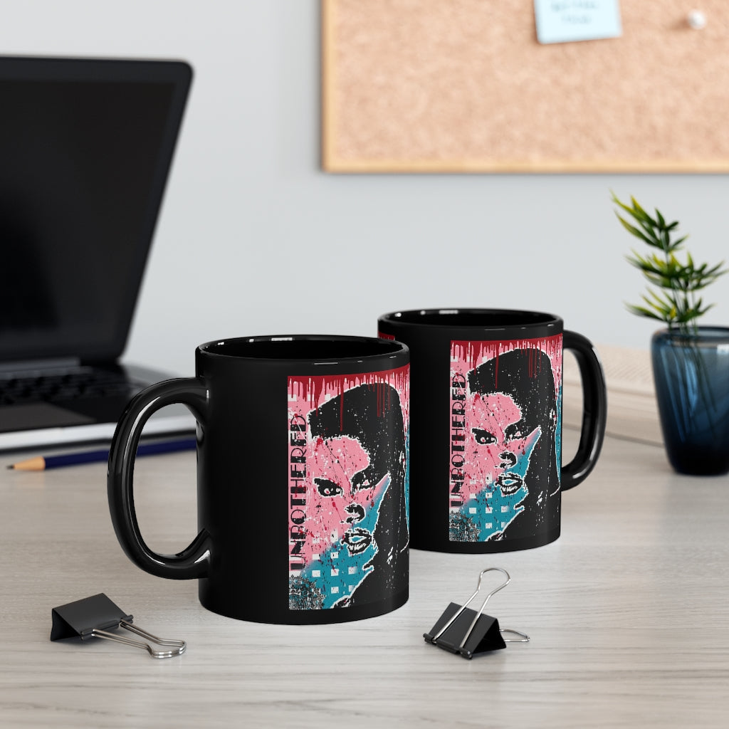 "Unbothered-Grace Jones" 11oz Black Mug