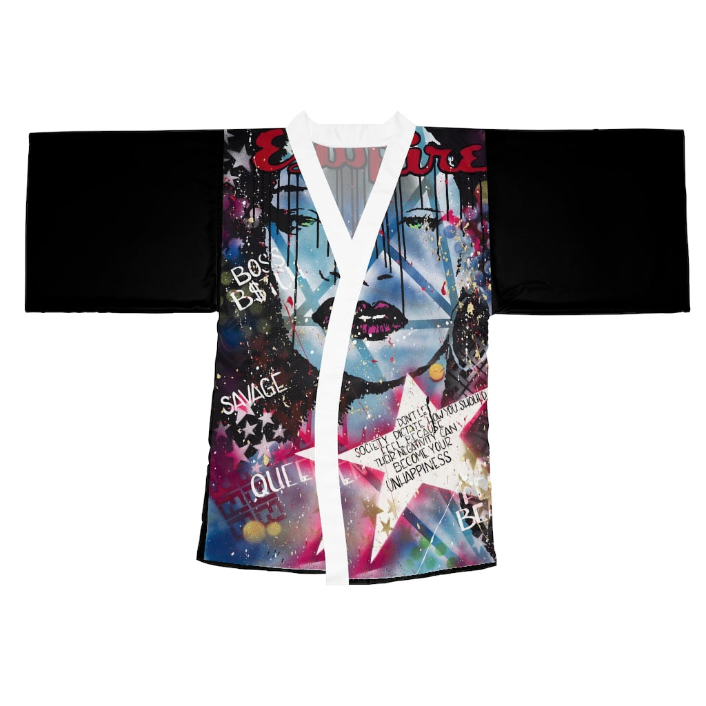 "Be The Boss" Long Sleeve Kimono Robe