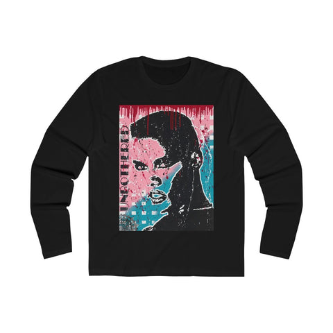 "Unbothered-Grace Jones" Men's Long Sleeve Crew Tee
