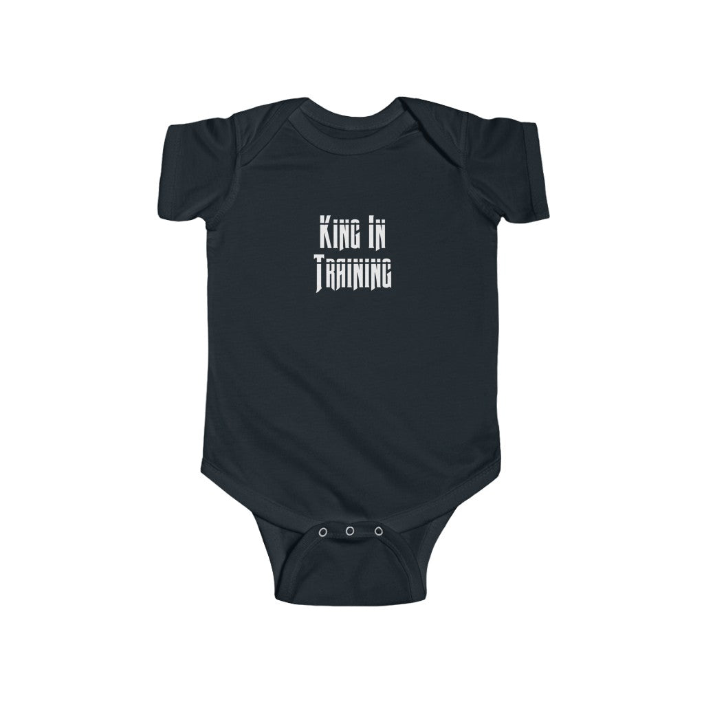 "King In Training" Infant Fine Jersey Bodysuit