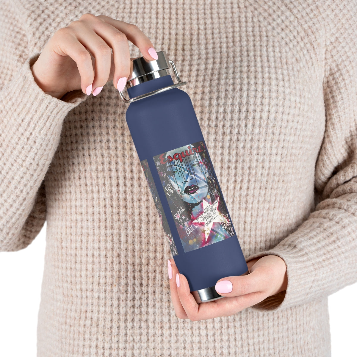 "Be The Boss-Inspired By Rihanna" Copper Vacuum Insulated Bottle, 22oz