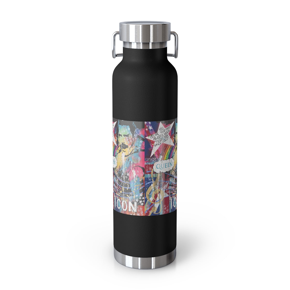 "Find Your Inner Queen- Inspired By Freddie Mercury" Copper Vacuum Insulated Bottle, 22oz