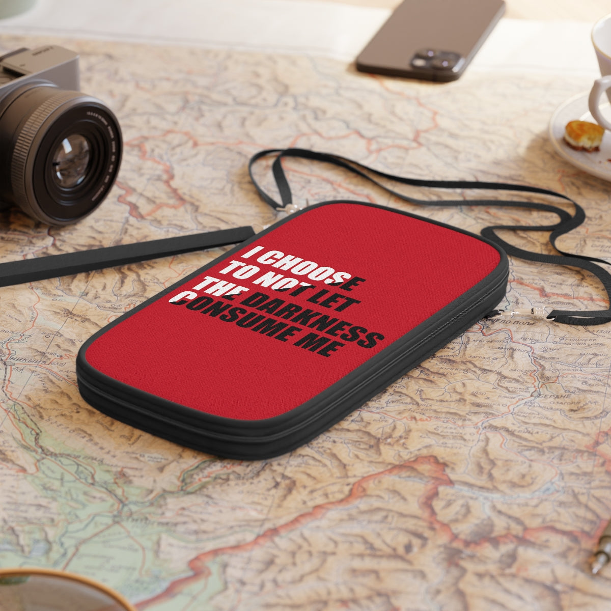 "I Choose Not To Let The Darkness Consume Me" Passport Wallet