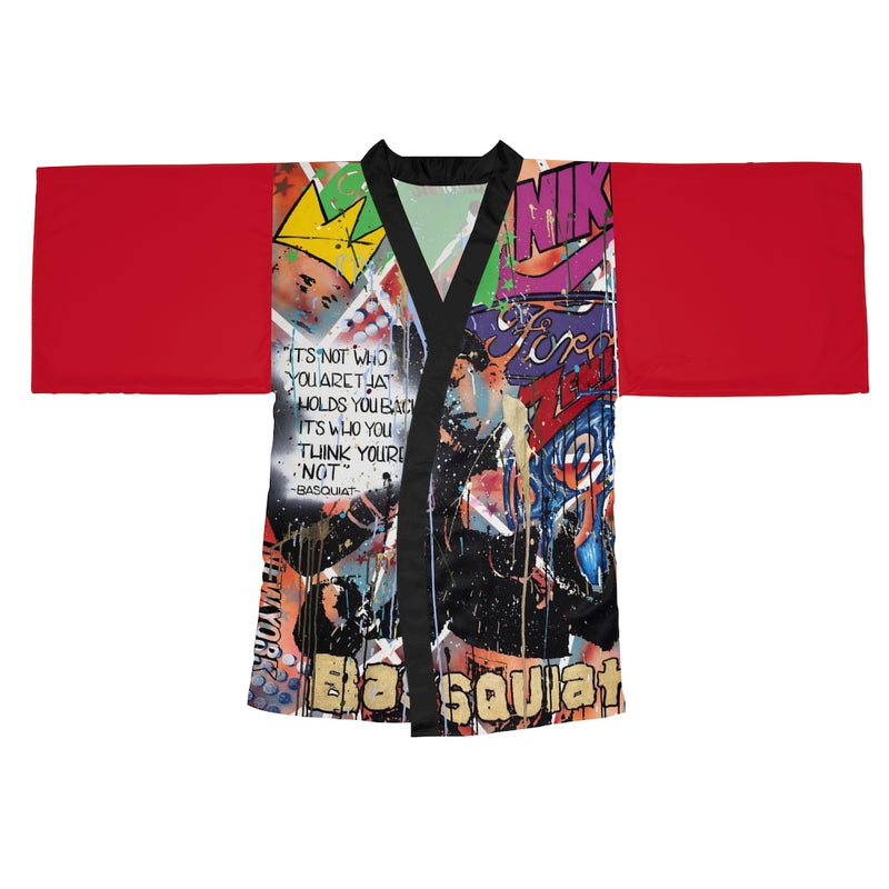 "Basquiat/Warhol Tribute" Long Sleeve Kimono Robe