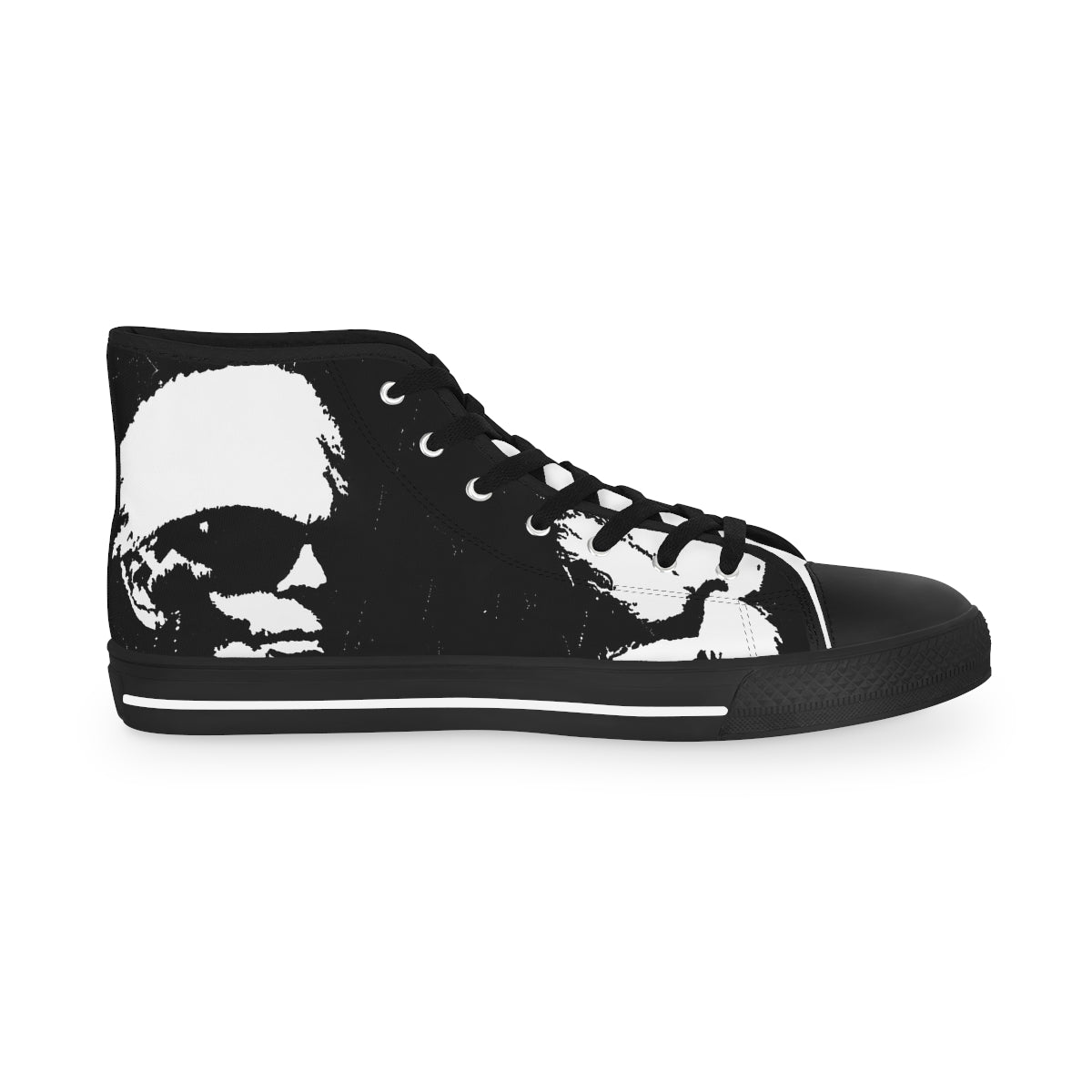 "Label Whore Inspired By Karl Lagerfeld" Men's High Top Sneakers