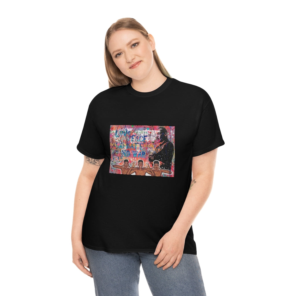 "No Hate Just Love" Unisex Heavy Cotton Tee