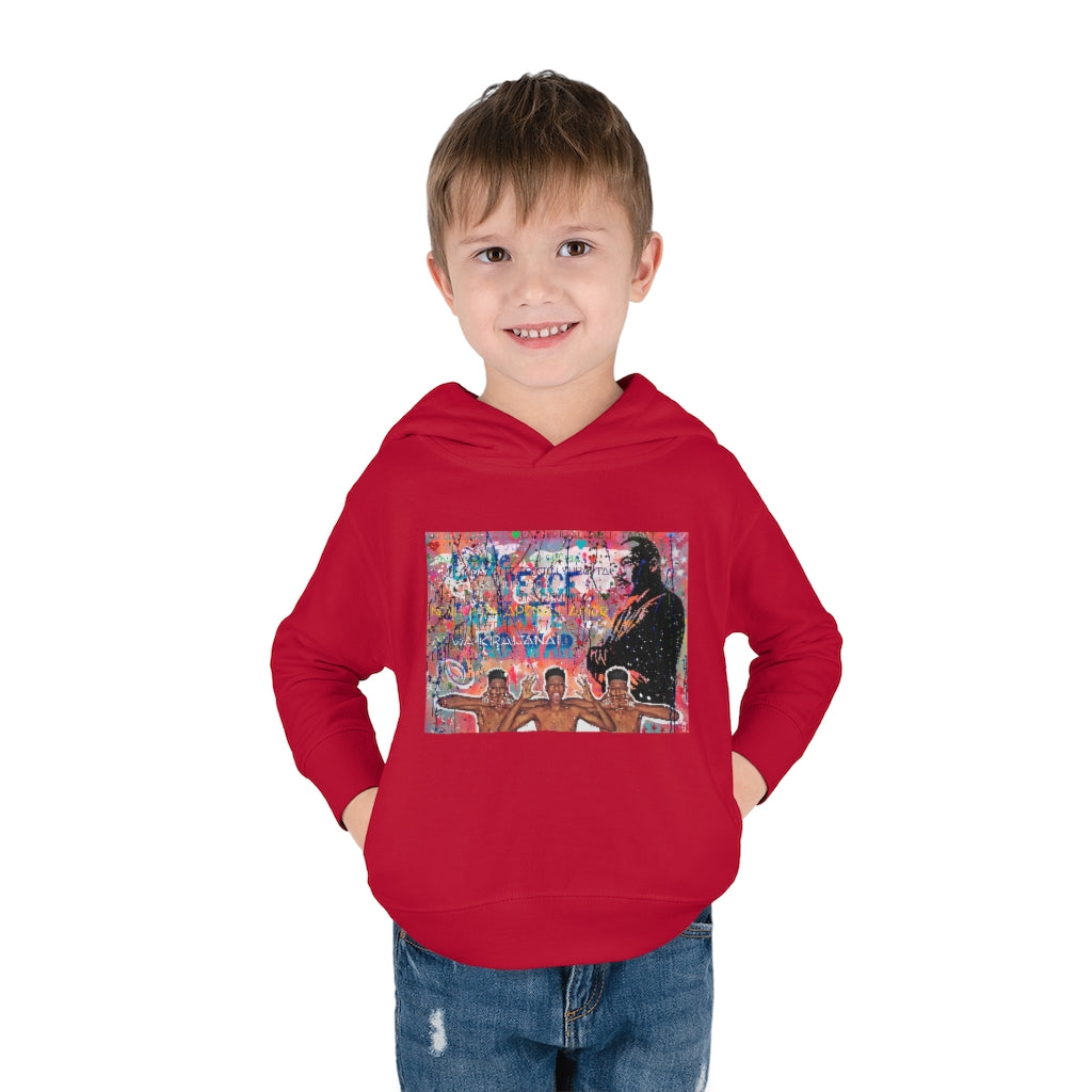 'No Hate Just Love" Toddler Pullover Fleece Hoodie