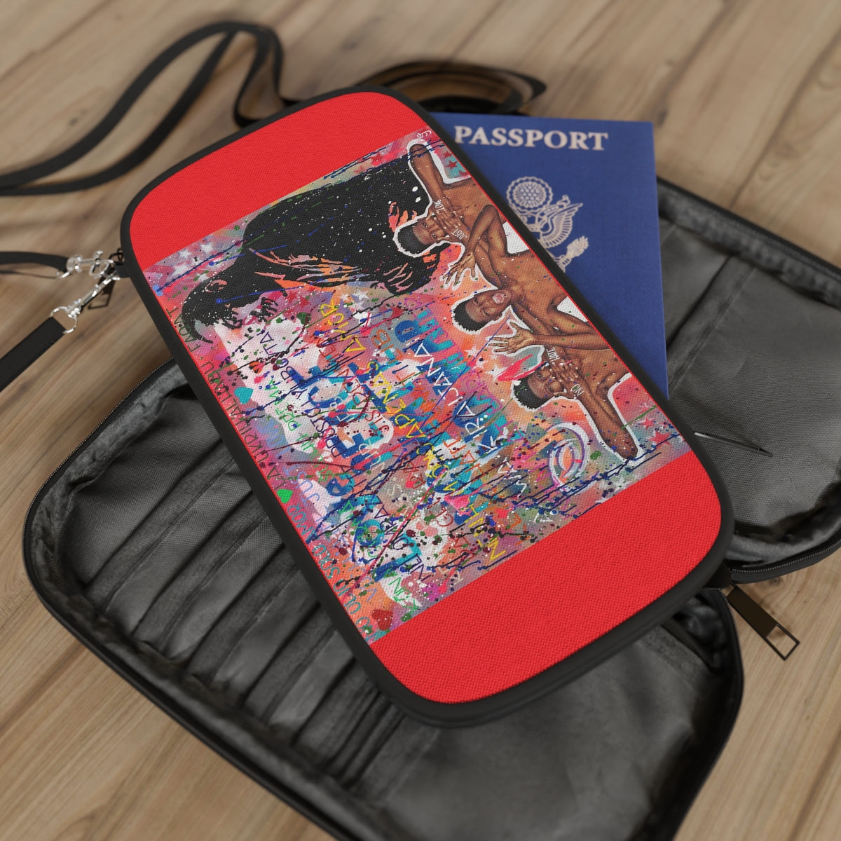 "No Hate Just Love" Passport Wallet