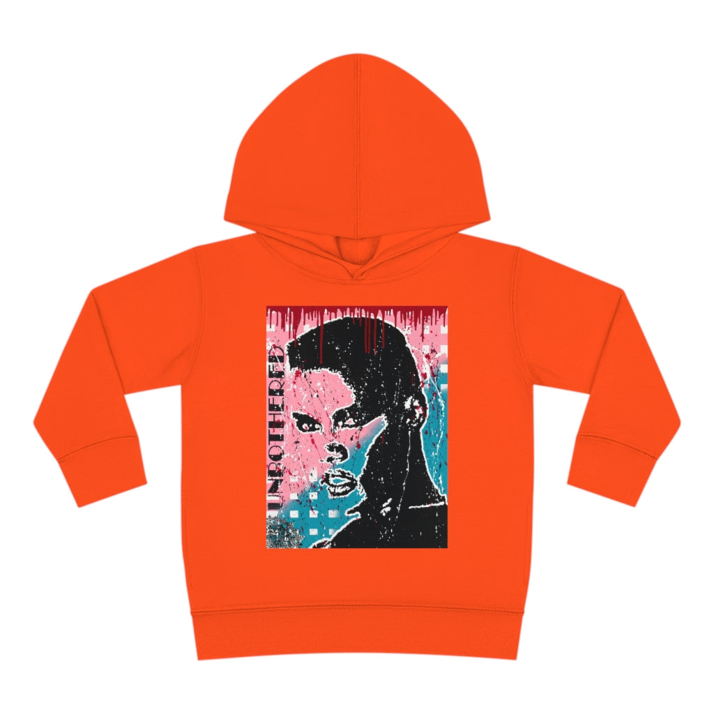"Unbothered-Grace Jones" " Toddler Pullover Fleece Hoodie