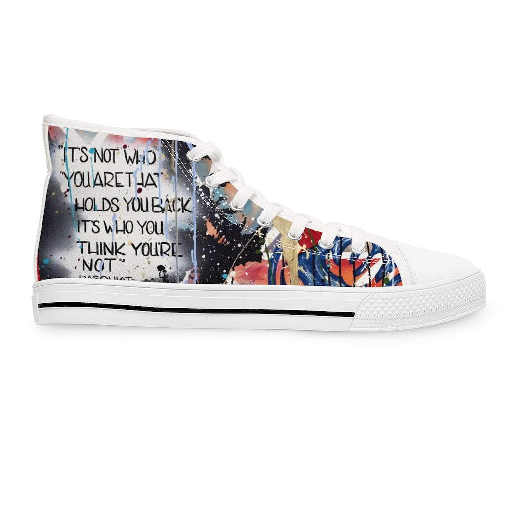 "Basquiat/Warhol Tribute "Women's High Top Sneakers