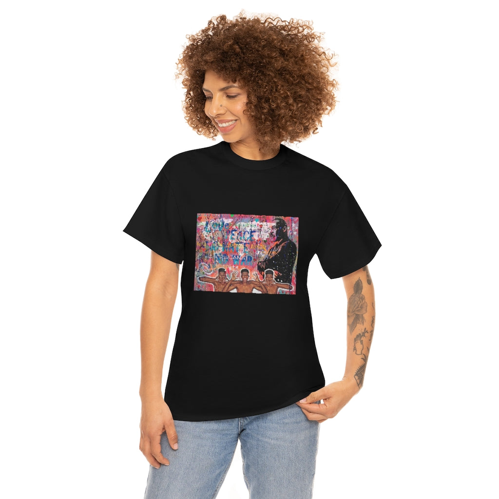 "No Hate Just Love" Unisex Heavy Cotton Tee