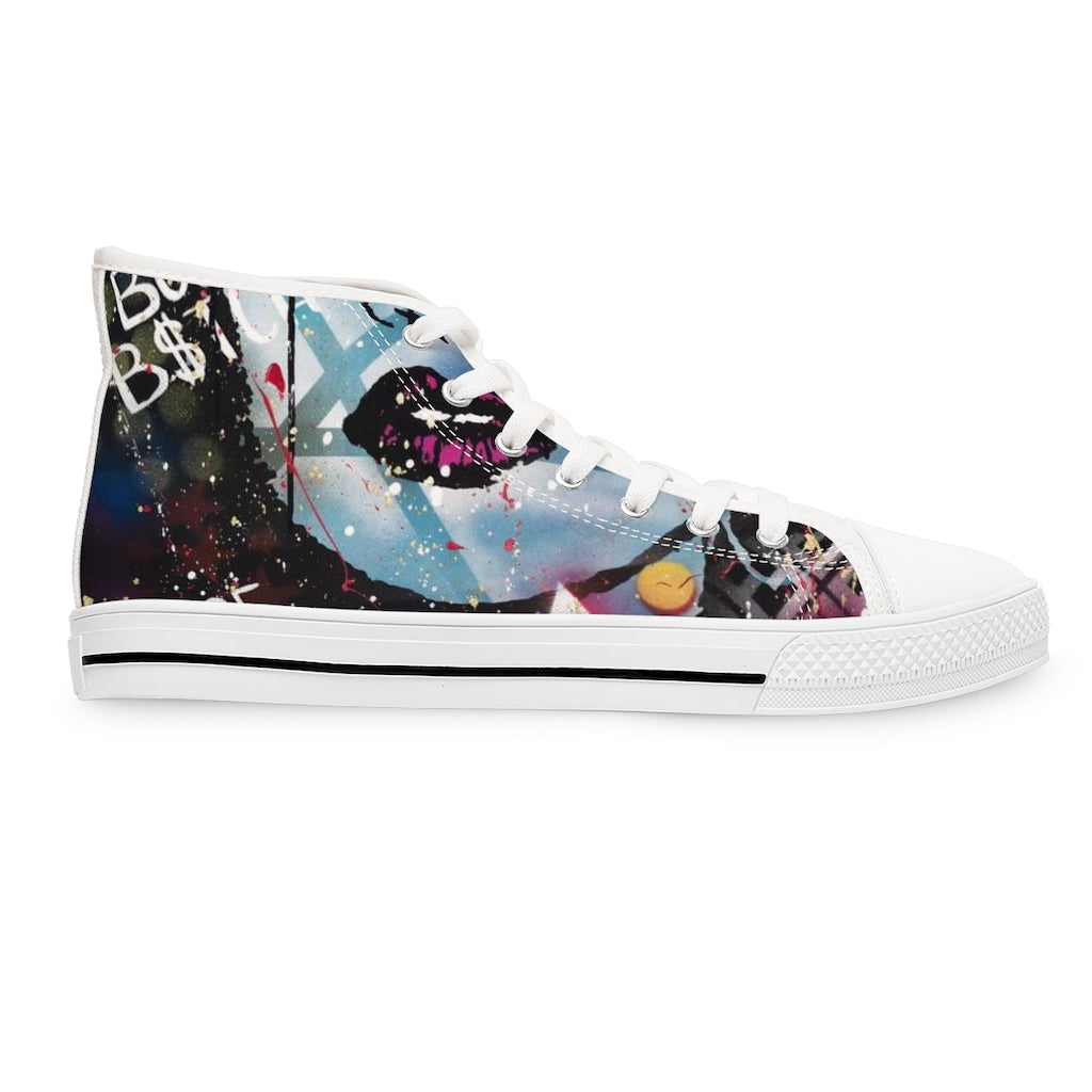 "Be The Boss" Women's High Top Sneakers