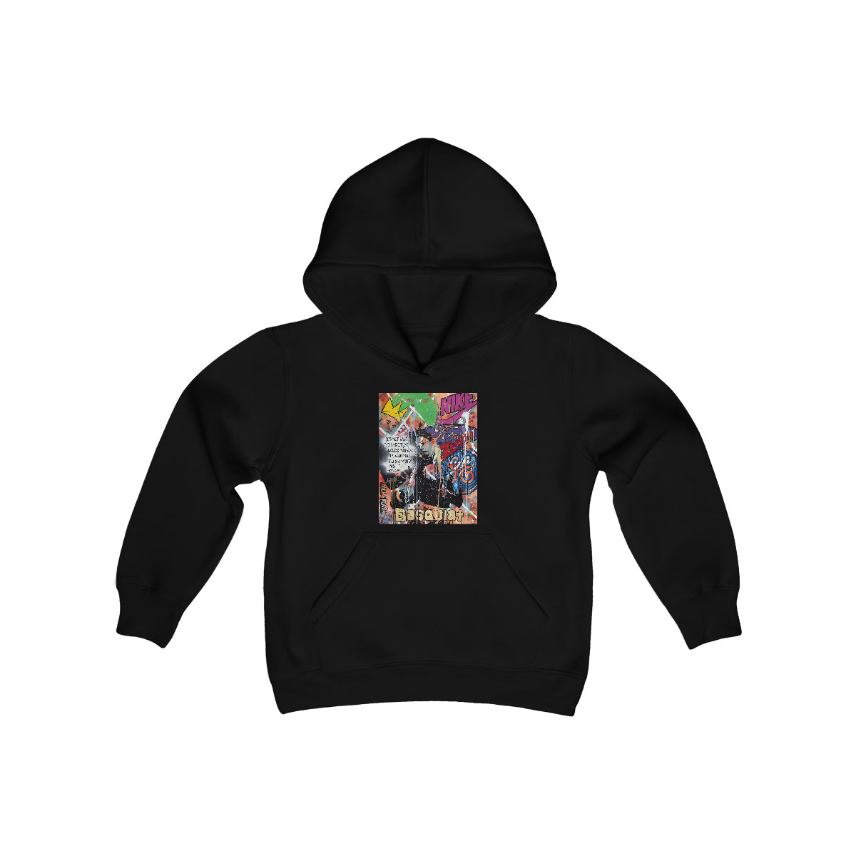 "Basquiat/Warhol Tribute" Youth Heavy Blend Hooded Sweatshirt