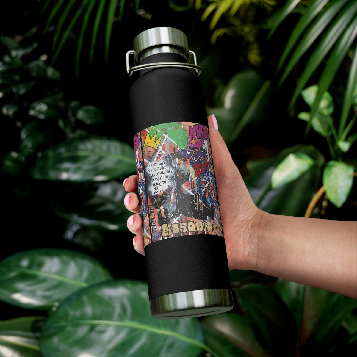 "Basquiat/Warhol Tribute" Copper Vacuum Insulated Bottle, 22oz