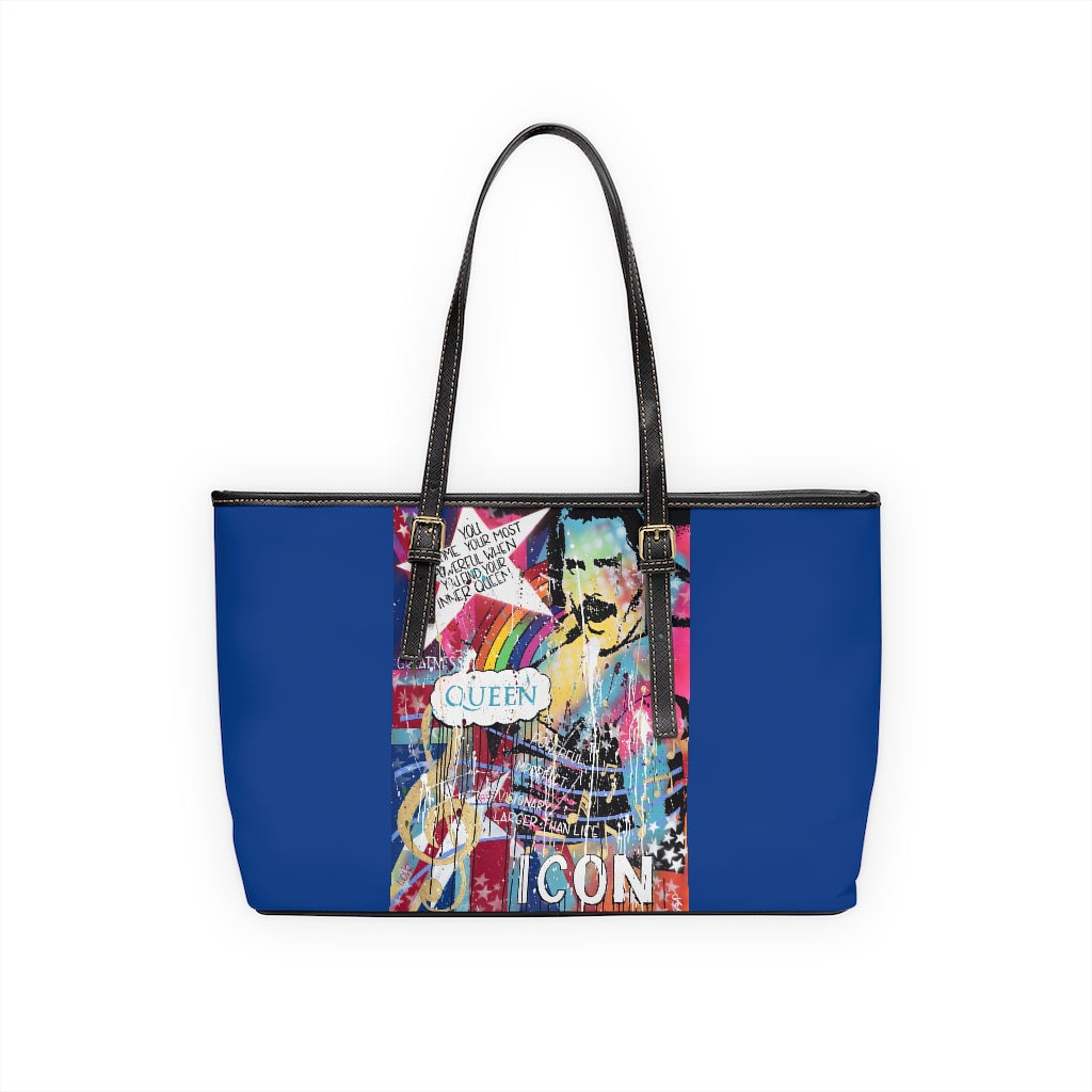 "Find Your Inner Queen" PU Leather Shoulder Bag