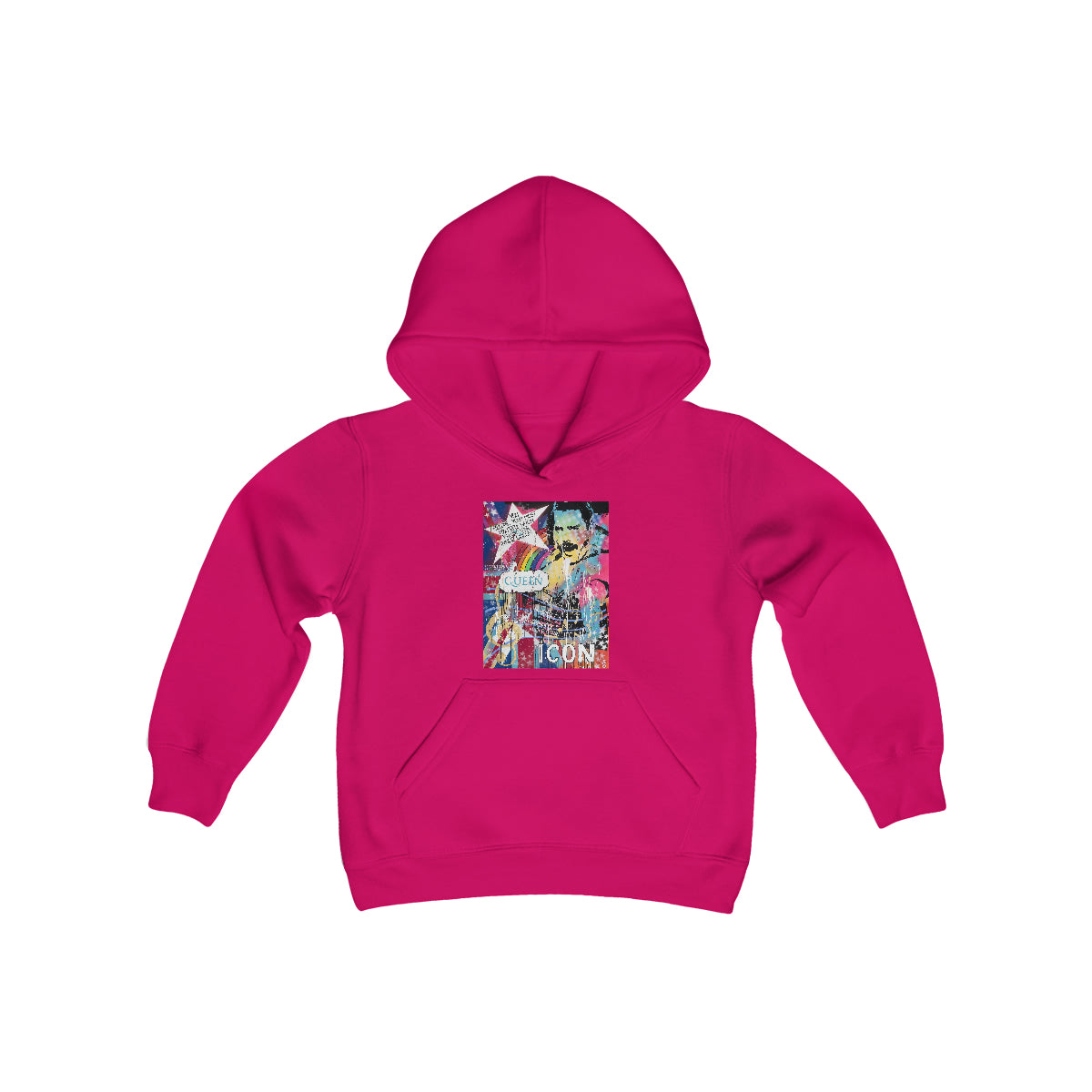 "Find  Your Inner Queen- Inspired By Freddie Mercury" Youth Heavy Blend Hooded Sweatshirt