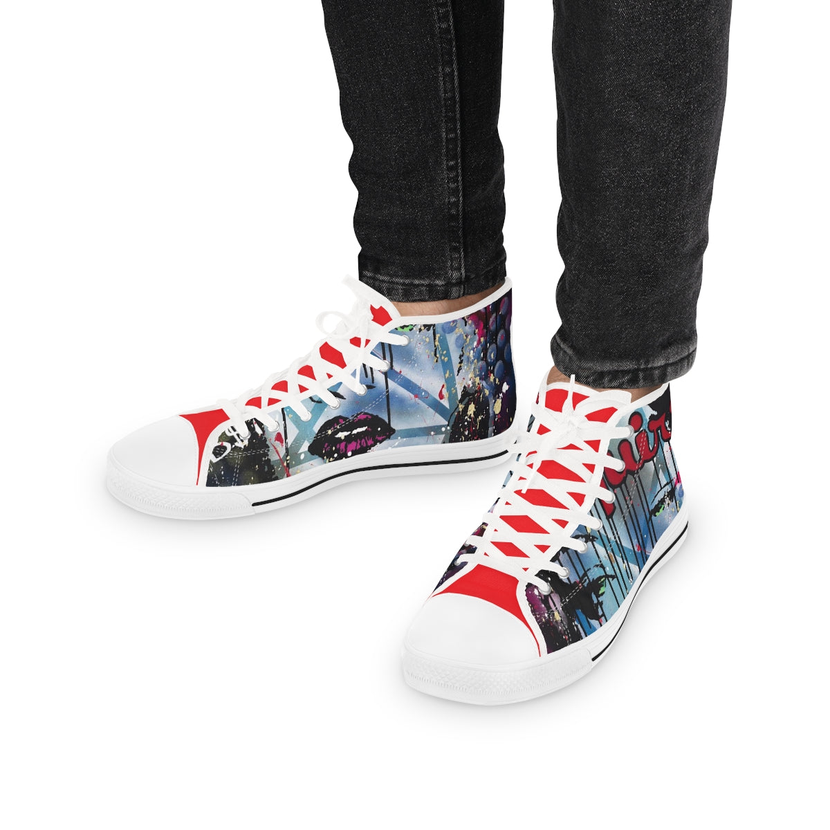 "Be The Boss" Men's High Top Sneakers