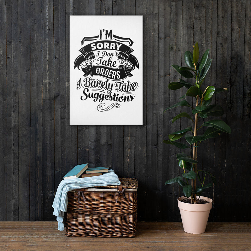 "I'm Sorry...." Canvas