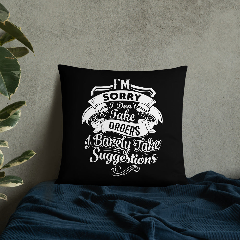 "I'm Sorry...." Basic Pillow