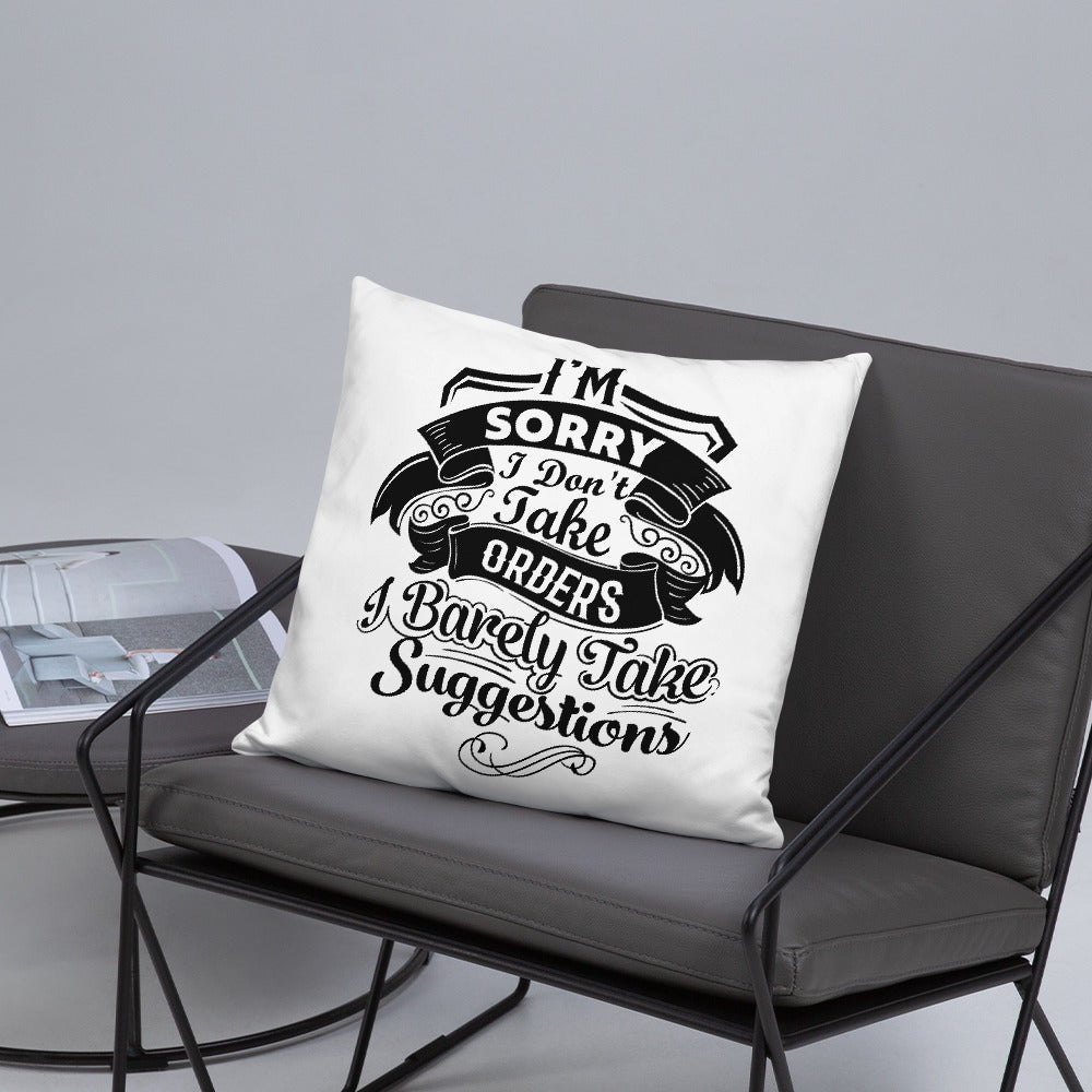 "I'm Sorry..." Basic Pillow
